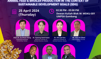 International & Industrial Talk - Food Security: AI & IOT Opportunities and Future Directions of Animal Feed & Broiler Production in the Context of Sustainable Development Goals (SDG) on 25th April 2024